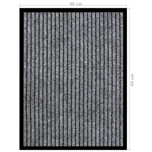 Otirač prugasti sivi 40 x 60 cm - Siva 40 x 60 cm 1 Cijena