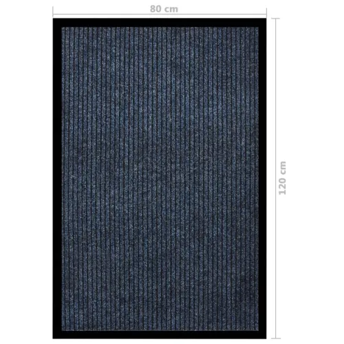 Otirač prugasti plavi 80 x 120 cm - Plava 80 x 120 cm 1 Cijena
