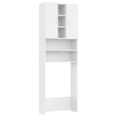 Ormarić za perilicu rublja bijeli 64 x 25,5 x 190 cm - Bijela 1 Bijela Cijena