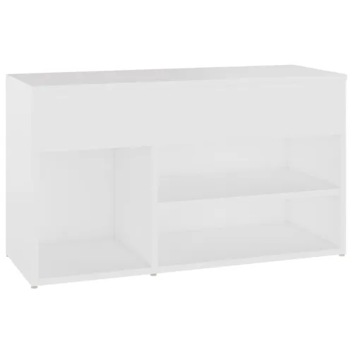 Klupa za cipele bijela 80 x 30 x 45 cm od konstruiranog drva - Bijela 80 x 30 x 45 cm Cijena