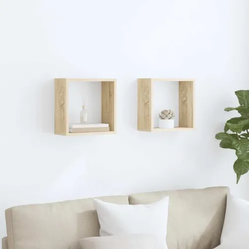 Kockaste zidne police 2 kom boja hrasta sonome 30 x 15 x 30 cm - Sonoma hrast 30 x 15 x 30 cm 2 Cijena
