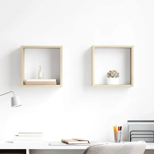 Kockaste zidne police 2 kom boja hrasta sonome 30 x 15 x 30 cm - Sonoma hrast 30 x 15 x 30 cm 2 Cijena