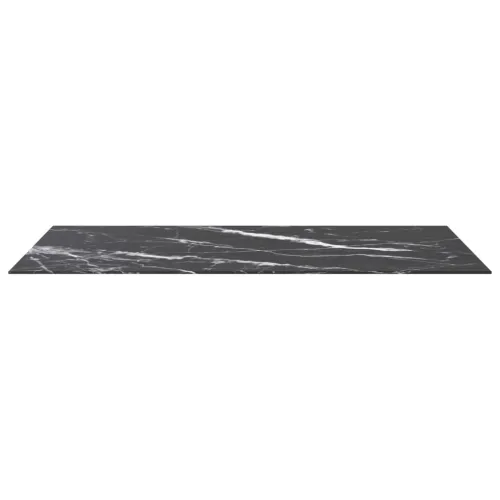 Stolna ploča crna 120 x 65 cm 8 mm staklena s mramornim uzorkom - Crno-bijelo 120 x 65 cm Cijena
