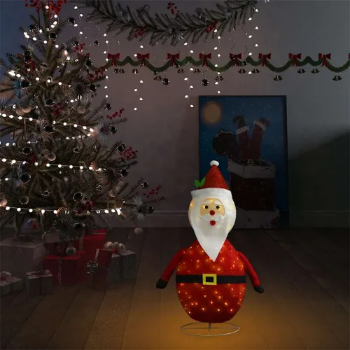 Ukrasna božićna figura Djeda Mraza LED luksuzna tkanina 60 cm - 60 cm Cijena