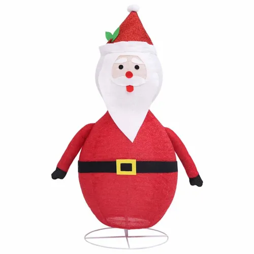 Ukrasna božićna figura Djeda Mraza LED luksuzna tkanina 60 cm - 60 cm Cijena