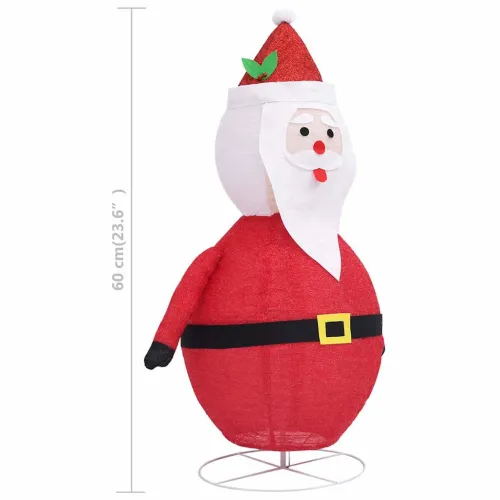 Ukrasna božićna figura Djeda Mraza LED luksuzna tkanina 60 cm - 60 cm Cijena