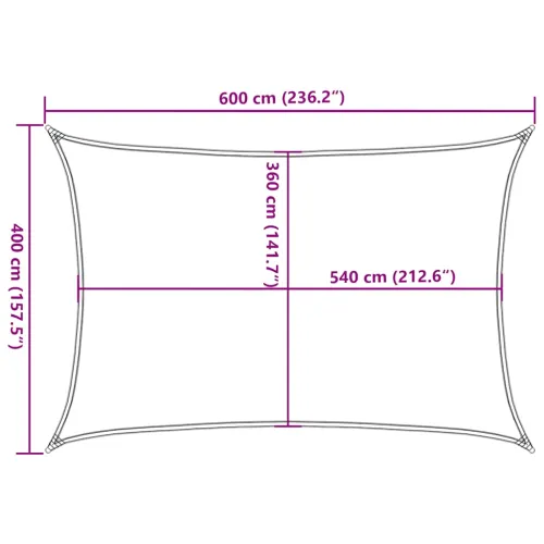 Jedro za zaštitu od sunca 160 g/m² smeđe-sivo 4 x 6 m HDPE - Sivo-smeđa 4 x 6 m 1 Cijena