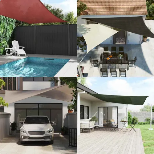 Jedro za zaštitu od sunca 160 g/m² smeđe-sivo 4 x 6 m HDPE - Sivo-smeđa 4 x 6 m 1 Cijena