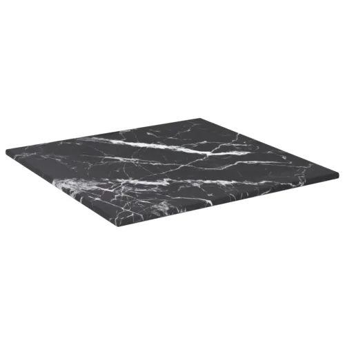Stolna ploča crna 30 x 30 cm 6 mm staklena s mramornim uzorkom - Crno-bijelo 30 x 30 cm Cijena