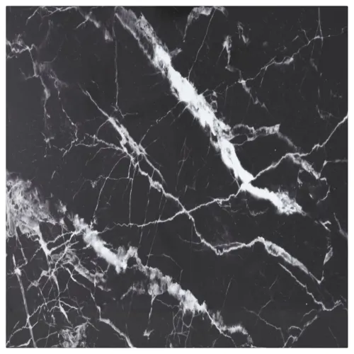 Stolna ploča crna 80 x 80 cm 6 mm staklena s mramornim uzorkom - Crno-bijelo 80 x 80 cm Cijena