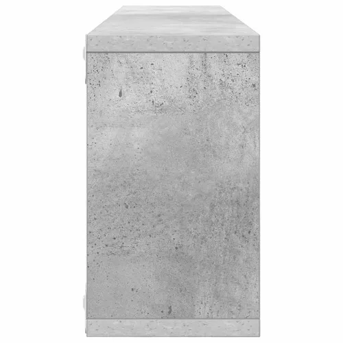 Kockaste zidne police 4 kom boja betona 80x15x26,5 cm drvene - Beton siva 80 x 15 x 26.5 cm 4 Cijena