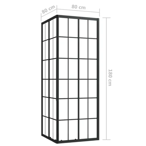 Tuš kabina ESG 80 x 80 x 180 cm - 80 x 80 x 180 cm Transparentan Cijena
