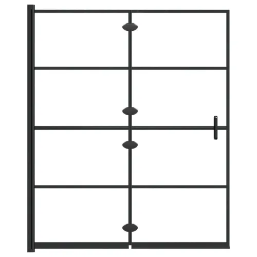 Sklopiva pregrada za tuš ESG 120 x 140 cm crna - 120 x 140 cm Cijena