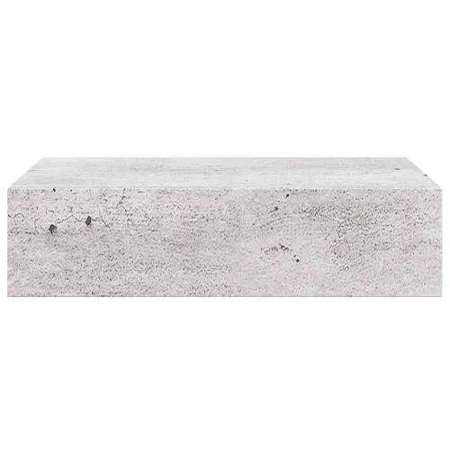 Zidna polica s ladicom siva boja betona 40 x 23,5 x 10 cm MDF - Beton siva 40 x 23.5 x 10 cm 1 Cijena