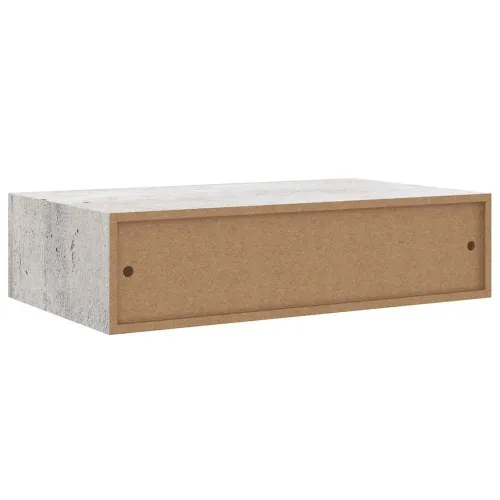 Zidna polica s ladicom siva boja betona 40 x 23,5 x 10 cm MDF - Beton siva 40 x 23.5 x 10 cm 1 Cijena