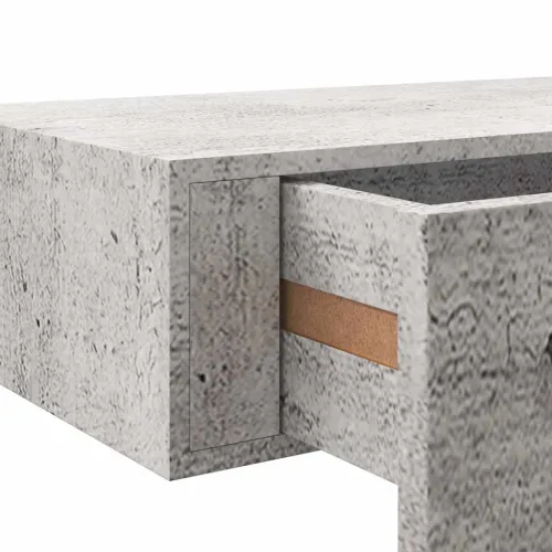 Zidna polica s ladicom siva boja betona 40 x 23,5 x 10 cm MDF - Beton siva 40 x 23.5 x 10 cm 1 Cijena