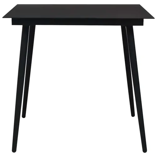 Vrtna garnitura - 5-dijelni vrtni blagovaonski set od PVC ratana crni - Dužina stola 80 cm 4 Cijena