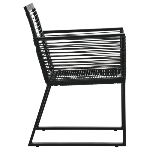 Vrtna garnitura - 5-dijelni vrtni blagovaonski set od PVC ratana crni - 4 Cijena