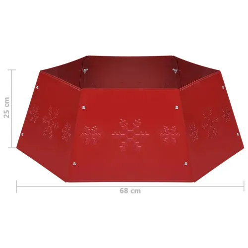 Podloga za božićno drvce crvena Ø 68 x 25 cm - Crvena 1 Cijena