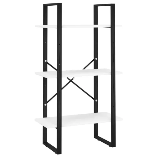 Police za pohranu bijele 60 x 30 x 105 cm konstruirano drvo - Bijela 1 105 cm Konstruirano drvo Cijena