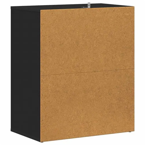 Ormarić za cipele crni 60 x 35 x 70 cm od konstruiranog drva - Crna 60 x 35 x 70 cm shoe cabinet without door Cijena