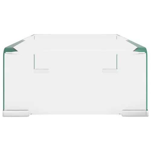 Stalak za TV/Monitor Stakleni Prozirni 40x25x11 cm - Transparentan 40 x 25 x 11 cm Cijena
