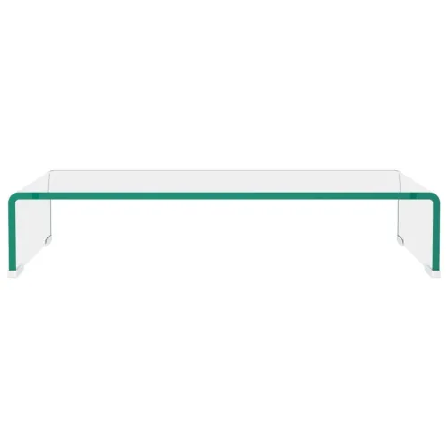 Stalak za TV /Monitor Prozirno Staklo 60x25x11 cm - Transparentan 60 x 25 x 11 cm Cijena