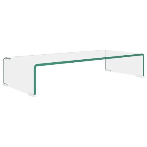 Stalak za TV /Monitor Prozirno Staklo 70x30x13 cm - Transparentan 70 x 30 x 13 cm Cijena