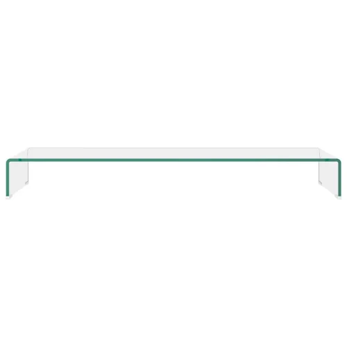 Stalak za TV /Monitor Prozirno Staklo 110x30x13 cm - Transparentan 110 x 30 x 13 cm Cijena