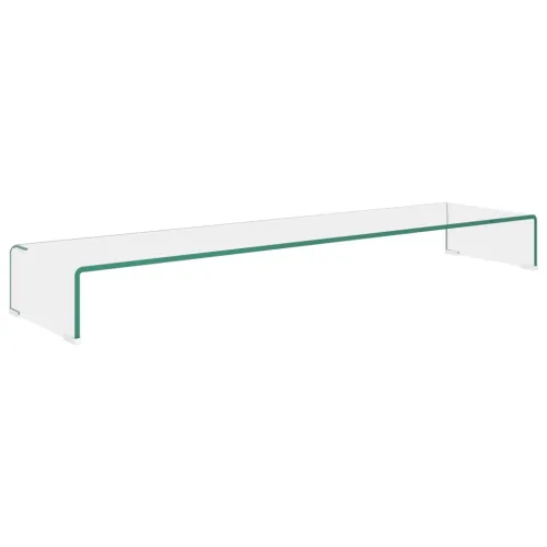 Stalak za TV /Monitor Prozirno Staklo 120x30x13 cm - Transparentan 120 x 30 x 13 cm Cijena