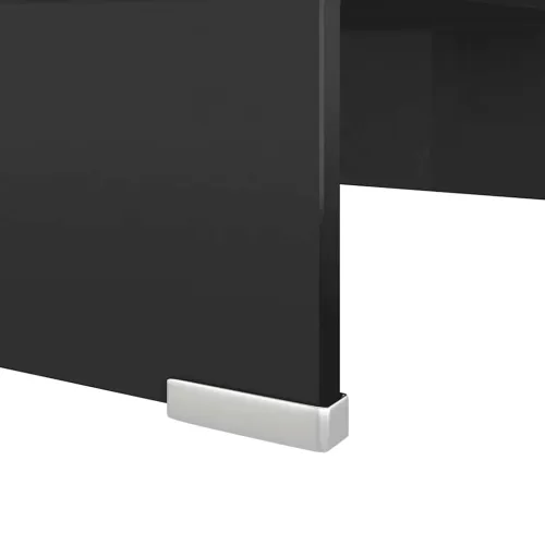 Stalak za TV/Monitor Stakleni Crni 40x25x11 cm - Crna 40 x 25 x 11 cm Cijena