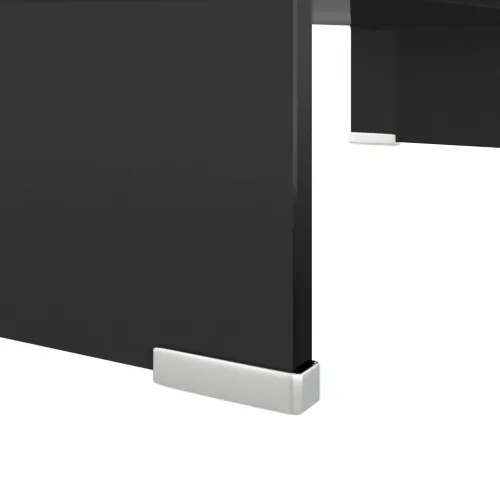 Stalak za TV/Monitor Staklo Crni 60x25x11 cm - Crna 60 x 25 x 11 cm Cijena