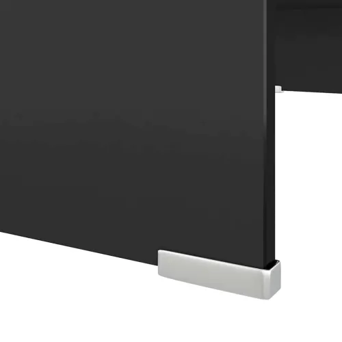 Stalak za TV/Monitor Stakleni Crni 70x30x13 cm - Crna 70 x 30 x 13 cm Cijena