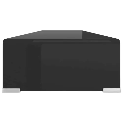 Stalak za TV /Monitor Staklo Crna boja 120x30x13 cm - Crna 120 x 30 x 13 cm Cijena