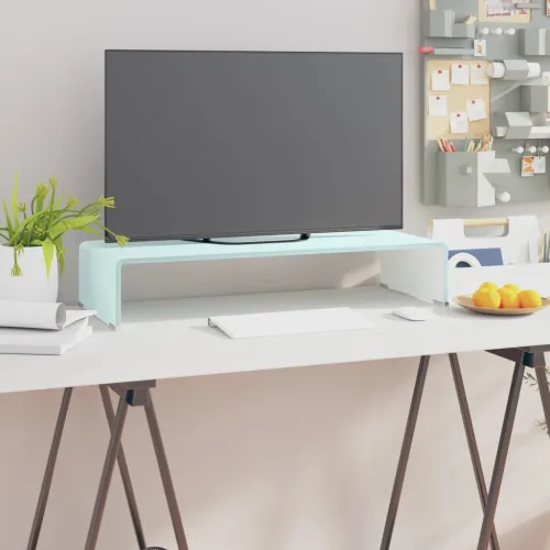 Stalak za TV/monitor stakleni zeleni 70 x 30 x 13 cm - Zelena 70 x 30 x 13 cm Cijena