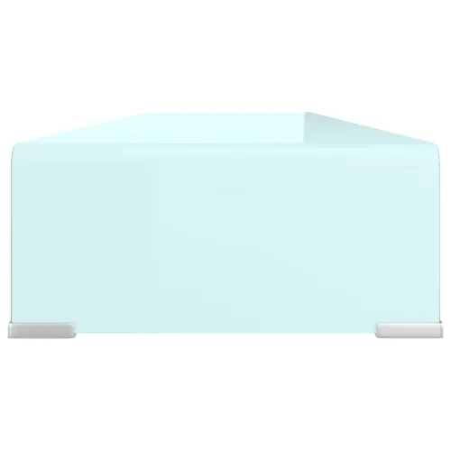 Stalak za TV/monitor stakleni zeleni 100 x 30 x 13 cm - Zelena 100 x 30 x 13 cm Cijena