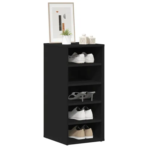Ormarić za cipele crni 31,5 x 35 x 70 cm od iverice - Crna 31,5 x 35 x 70 cm shoe cabinet without door Cijena