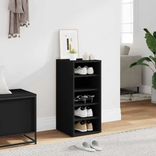 Ormarić za cipele crni 31,5 x 35 x 70 cm od iverice - Crna 31,5 x 35 x 70 cm shoe cabinet without door Cijena
