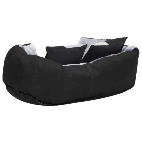 Dvostrani perivi jastuk za pse sivo-crni 65 x 50 x 20 cm - Siva i crna 65 x 50 x 20 cm Cijena