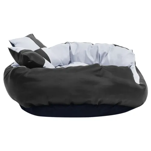 Dvostrani perivi jastuk za pse sivo-crni 85 x 70 x 20 cm - Siva i crna 85 x 70 x 20 cm Cijena