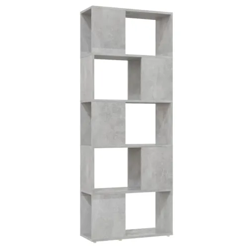 Ormarić za knjige / Paravan - Sobna pregrada boja betona 60 x 24 x 155 cm - Beton siva 60 x 24 x 155 cm Cijena