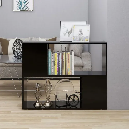 TV ormarić crni 80 x 24 x 63 cm od konstruiranog drva - Crna 80 x 24 x 63 cm 1 Cijena
