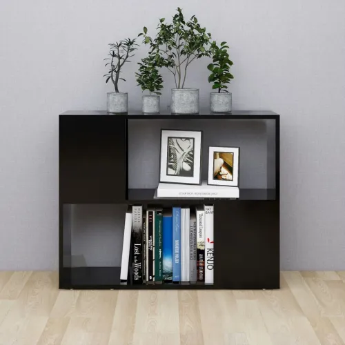 TV ormarić crni 80 x 24 x 63 cm od konstruiranog drva - Crna 80 x 24 x 63 cm 1 Cijena