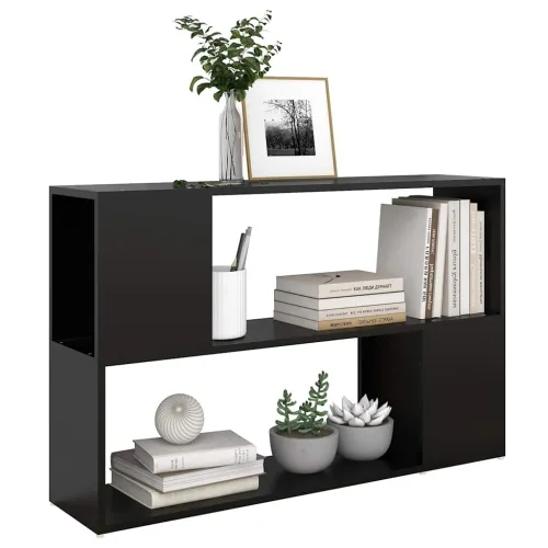 Ormarić za knjige crni 100 x 24 x 63 cm od konstruiranog drva - Crna 100 x 24 x 63 cm Cijena