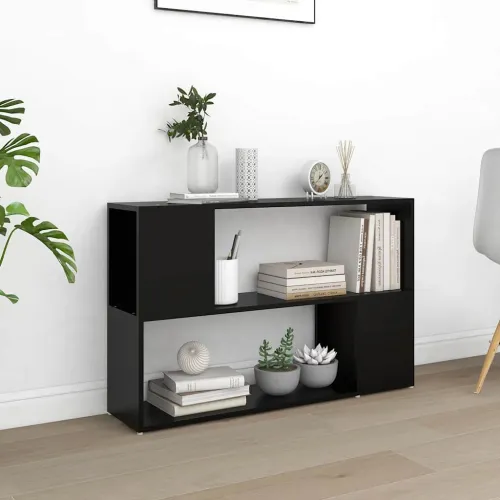 Ormarić za knjige crni 100 x 24 x 63 cm od konstruiranog drva - Crna 100 x 24 x 63 cm Cijena