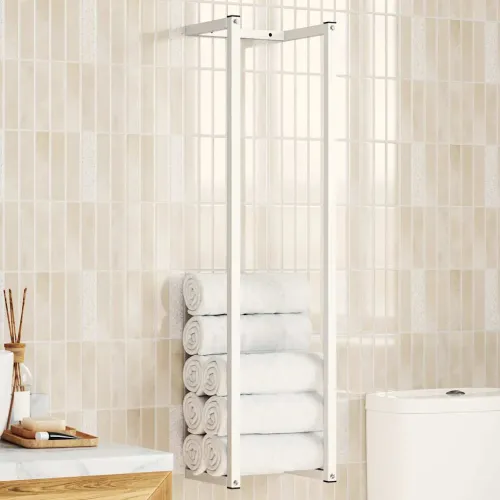 Stalak za ručnike bijeli 25 x 20 x 95 cm čelični - Bijela 25 x 20 x 95 cm Bijela 25 x 20 x 95 cm Cijena