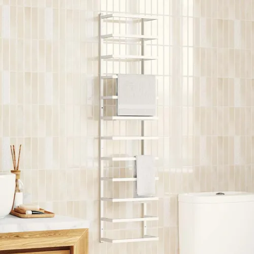Stalak za ručnike bijeli 24 x 12 x 96 cm čelični - Bijela 24 x 12 x 96 cm Bijela 24 x 12 x 96 cm Cijena