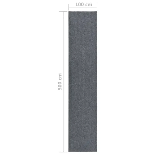 Dugi tepih za hvatanje nečistoće 100 x 500 cm sivi - Siva 100 x 500 cm Cijena