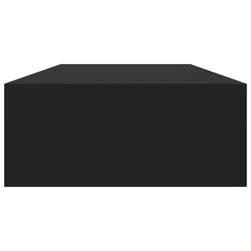 Zidna polica s ladicom crna 60 x 23,5 x 10 cm MDF - Crna 60 x 23.5 x 10 cm 1 Cijena