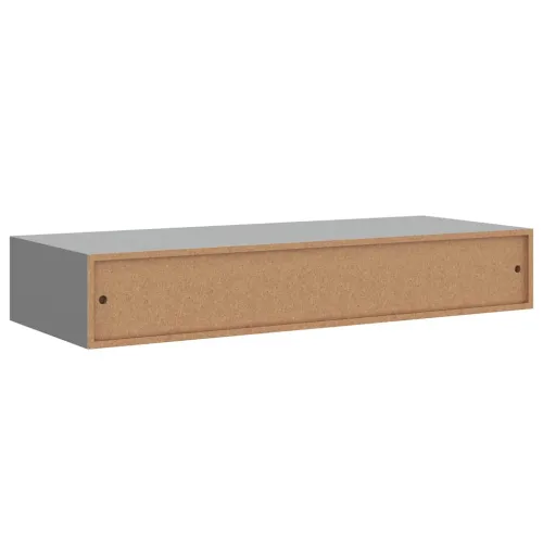 Zidna polica s ladicom siva 60 x 23,5 x 10 cm MDF - Siva 60 x 23.5 x 10 cm 1 Cijena